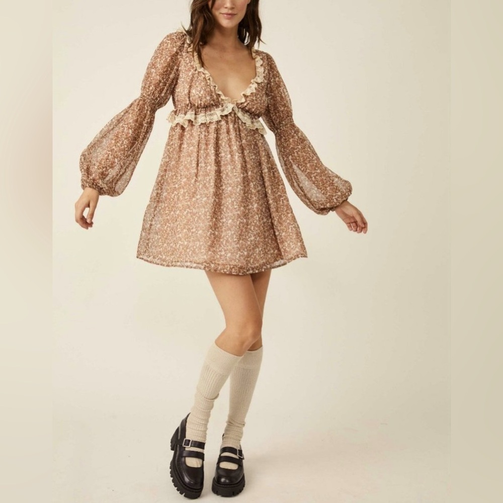 FREE PEOPLE Pennie Mini Dress / Ivory